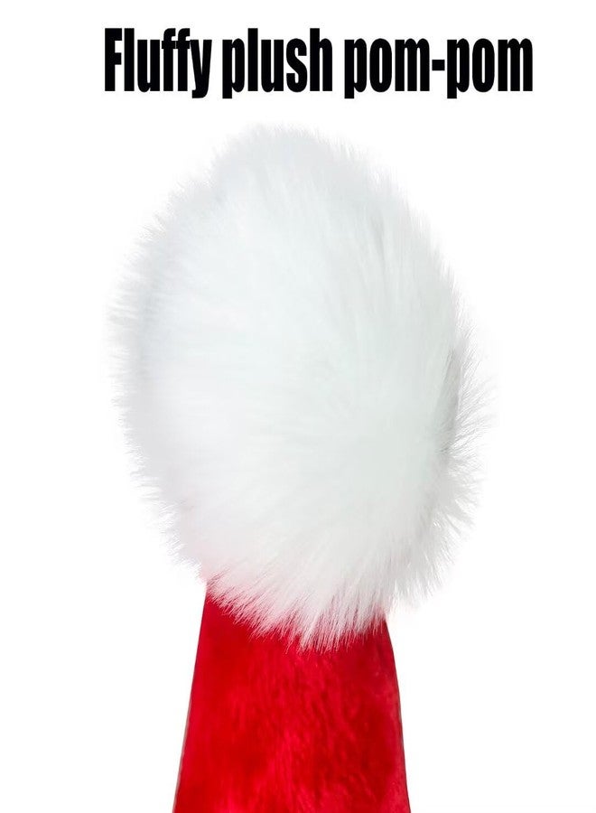 OLLULL Red Deluxe Kids Santa Hat for Colorful And Funny Christmas Theme Ages 6+ - Image 5